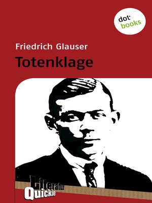 cover image of Totenklage--Literatur-Quickie